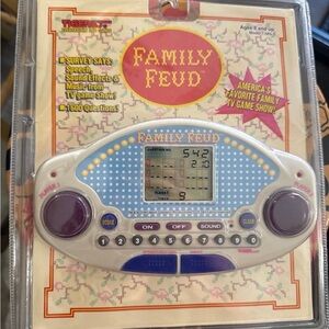 Family Feud Handheld Game - Purple and White
